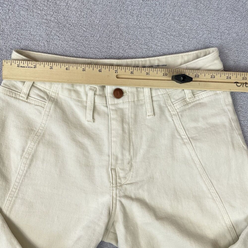 Pilcro Hemp / Cotton Baggy Pants Women’s 25 Cream / Off White Ankle Length - Picture 15 of 16